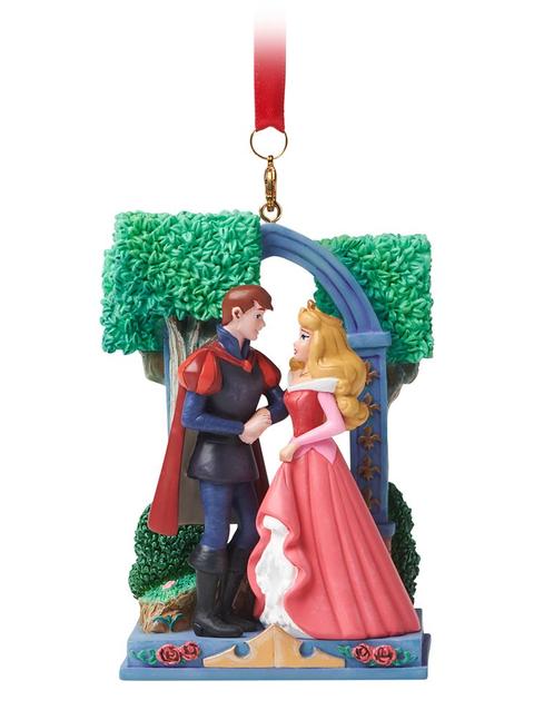 Aurora and Phillip Sketchbook Ornament – Sleeping Beauty – Pink